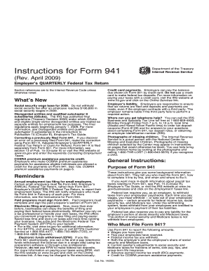Instructions for Form 941