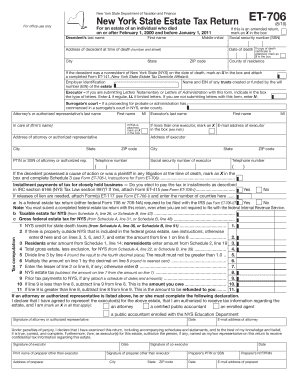 New York State Estate Tax Return ET-706