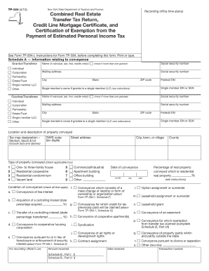 New York State Real Estate Transfer Tax Return