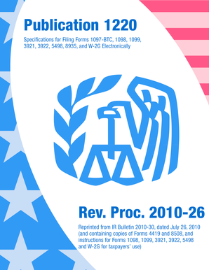 IRS Electronic Filing Specifications