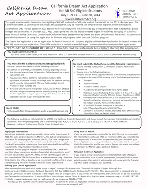 California Dream Act Application