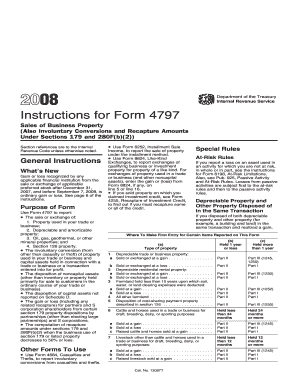 Instructions for Form 4797