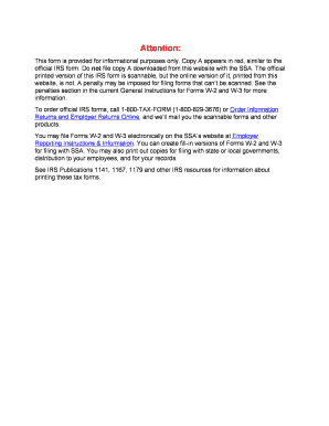 IRS Form W-2 Wage and Tax Statement