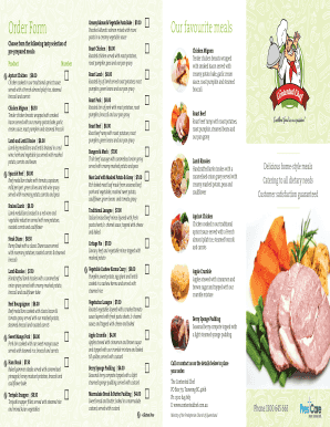 Meal Order Form