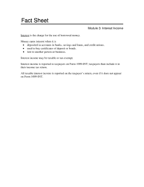 IRS Form 1099-INT