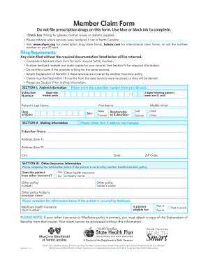 Member Claim Form
