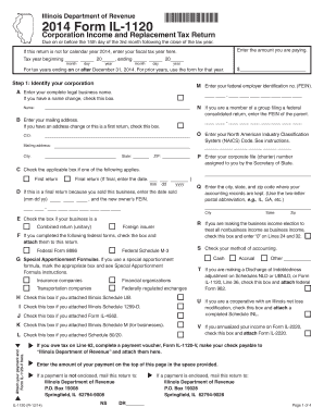 Illinois Form IL-1120