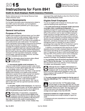 Instructions for Form 8941