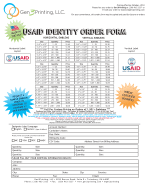 Emblem Order Form