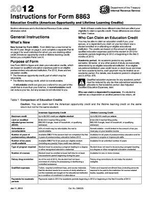 Instructions for Form 8863