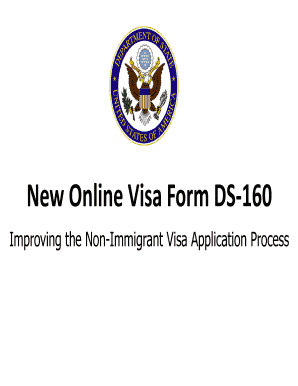 US Non-Immigrant Visa Application Form DS-160