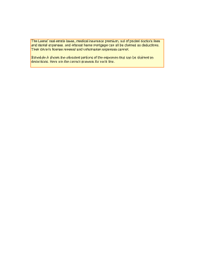 Schedule A Form 1040 Itemized Deductions