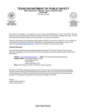 Texas Out of State Driver License Renewal Form