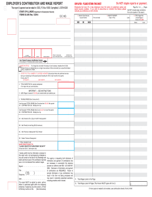 Illinois Employer’s Contribution and Wage Report