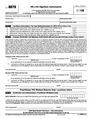 IRS Form 8879 Signature Authorization