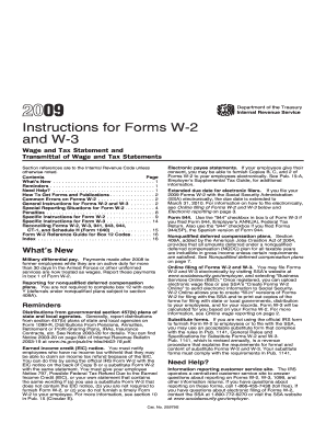 Instructions for Forms W-2 and W-3