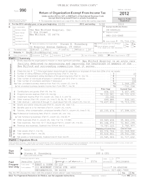 Form 990 2012