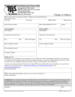 Change of Address Form