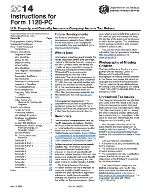 Instructions for Form 1120-PC