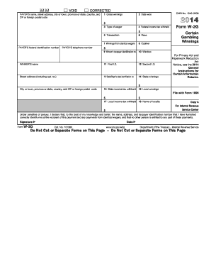 IRS Form W-2G