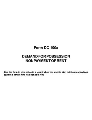 Michigan Demand for Possession Nonpayment of Rent