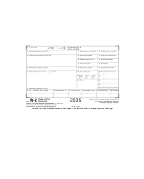Form W-2 Wage and Tax Statement
