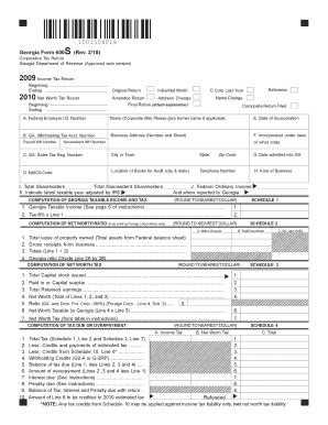 Georgia Form 600S Corporation Tax Return