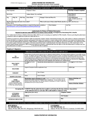 Physician's Certificate of Illness/Injury (PCII)