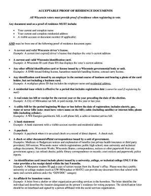 Wisconsin Voter Registration Application