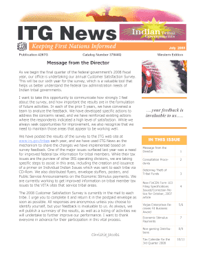 IRS Customer Satisfaction Survey 2008