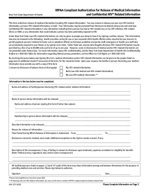 HIPAA Compliant Authorization for Release of Medical Information