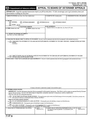Appeal to Board of Veterans' Appeals
