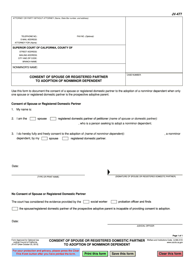 spousal consent form california Preview on Page 1