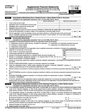 Schedule D Form 990 Supplemental Financial Statements