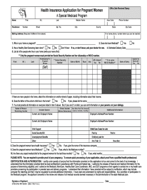 Florida Medicaid Application for Pregnant Women