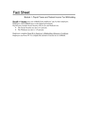Form W-4 Employee's Withholding Allowance Certificate