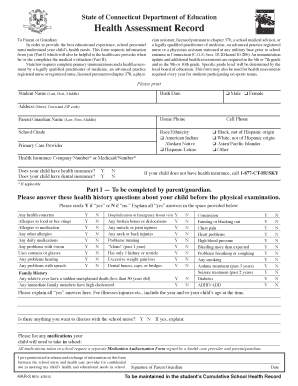 Connecticut Health Assessment Record