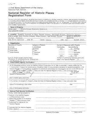 National Register of Historic Places Registration Form