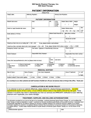 Patient Information Form