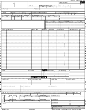 UB-92 HCFA-1450 Medical Claim Form