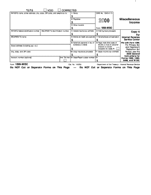IRS Form 1099-MISC