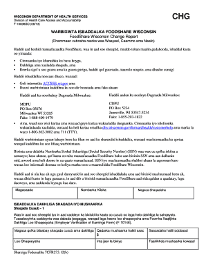 FoodShare Wisconsin Change Report