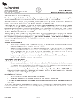 Colorado Disability Claim Form