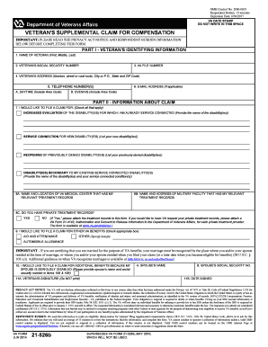 Veteran's Supplemental Claim for Compensation