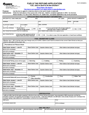 Virginia Fuel Tax Refund Application
