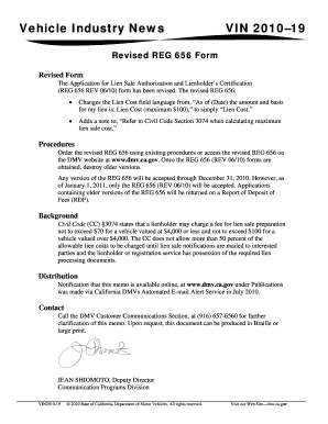 California Lien Sale Authorization Form