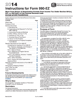 Instructions for Form 990-EZ