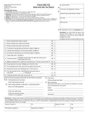 Connecticut Sales and Use Tax Return