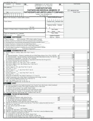 Puerto Rico Composite Return Form 482.0(C)