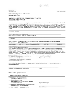 National Register of Historic Places Registration Form